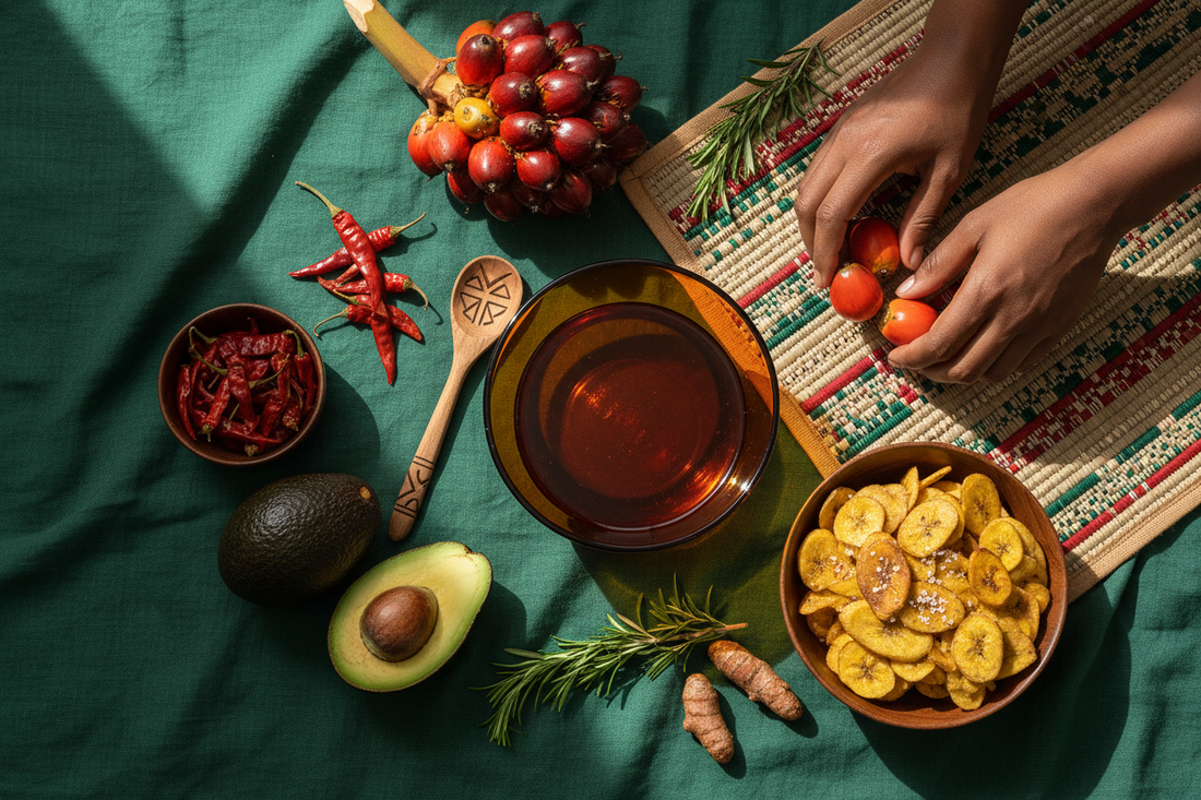 Premium Nigerian palm oil presented as a misunderstood healthy cooking fat
