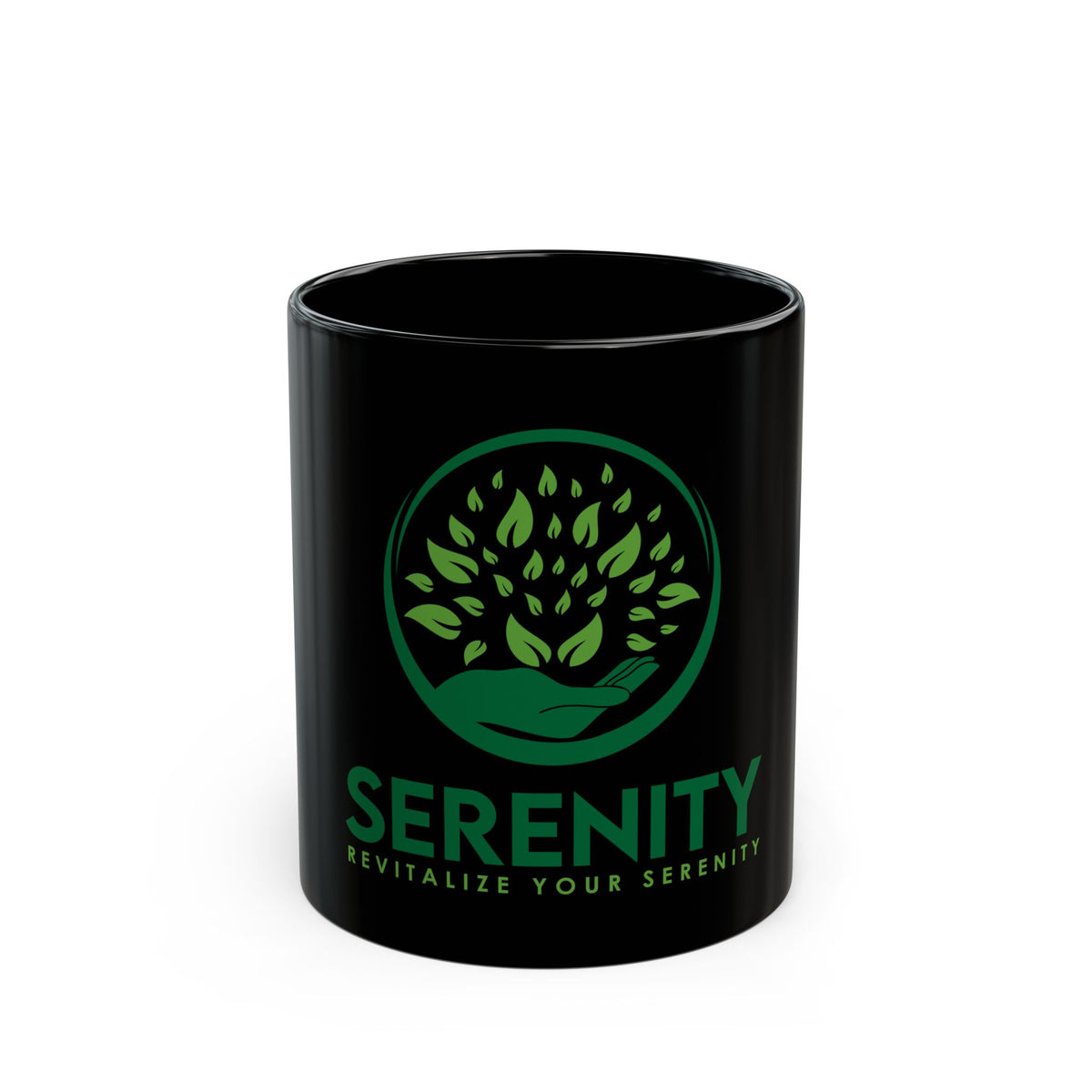 Serenity Black Coffee Mug (11oz, 15oz)