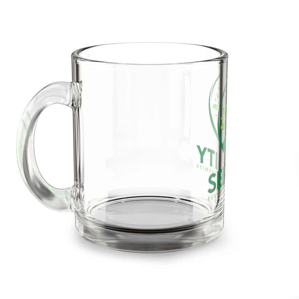 Serenity Clear Glass coffee Mug - 10oz