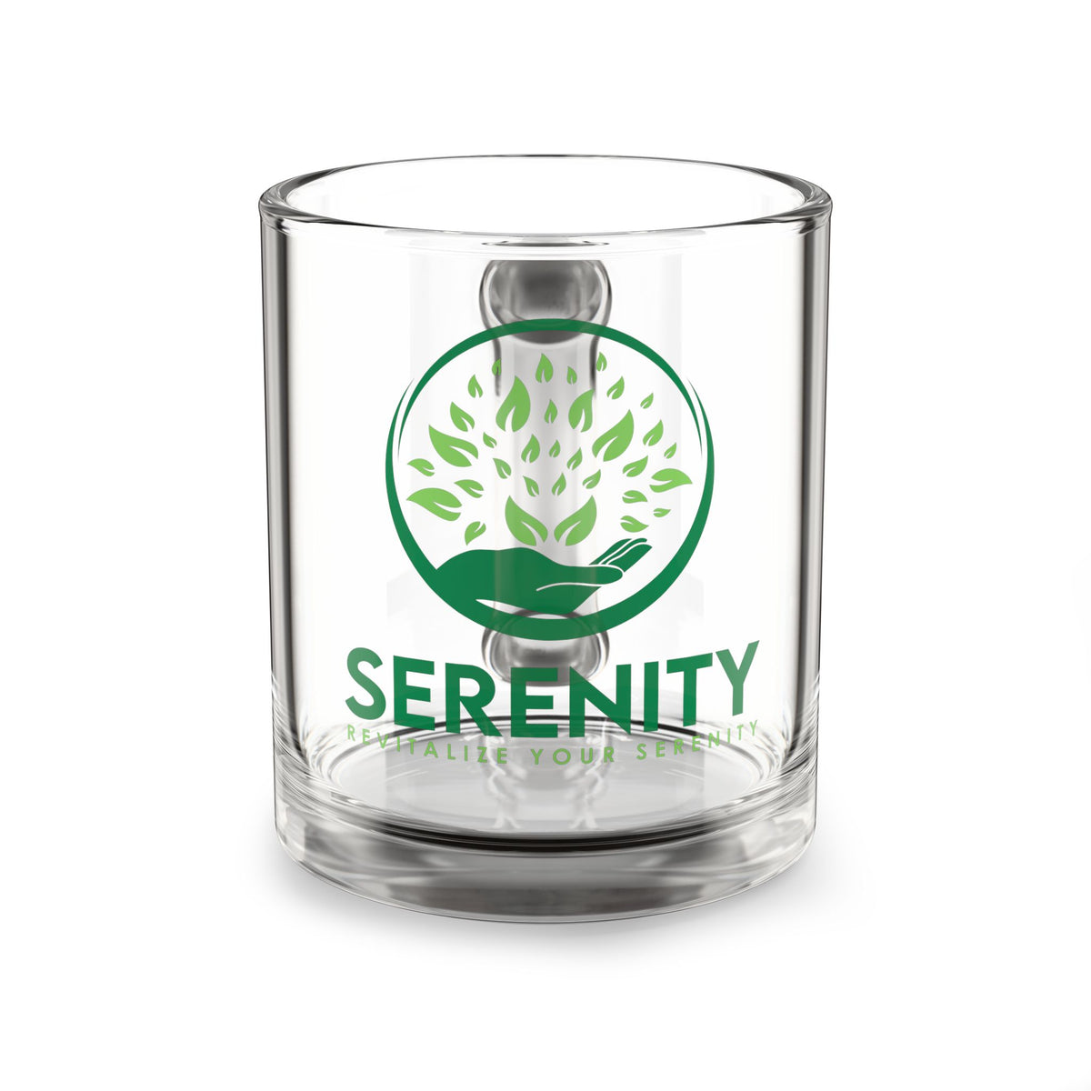 Serenity Clear Glass coffee Mug - 10oz