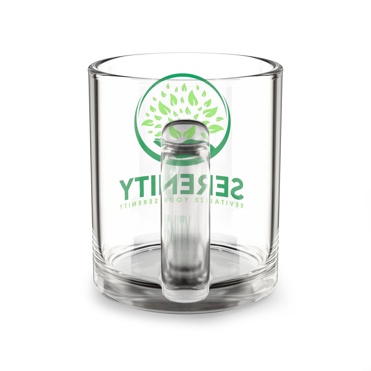 Serenity Clear Glass coffee Mug - 10oz