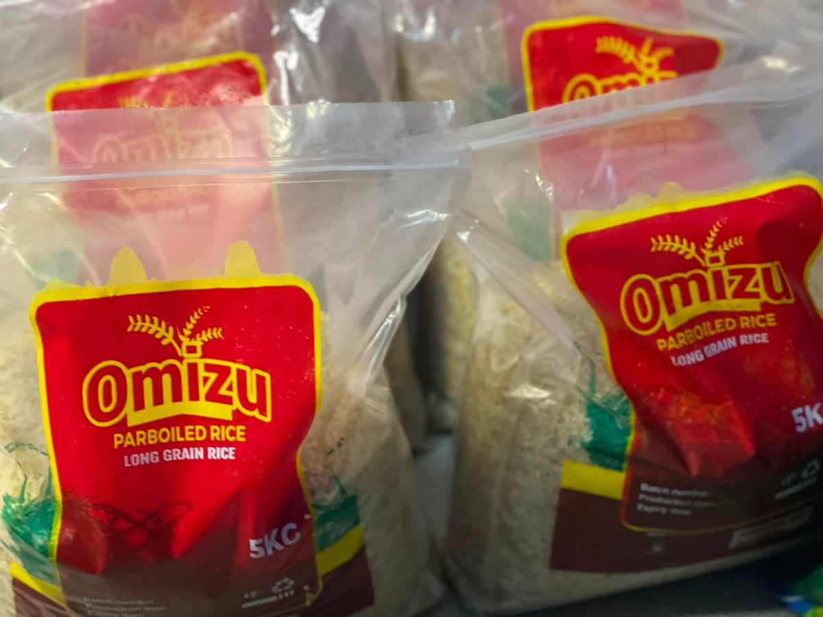 Omizu Premium Parboiled Rice (5kg Sample Pack) – 100% Stone-Free, Long-Grain Nigerian Excellence
