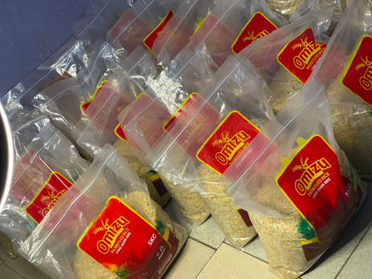 Omizu Premium Parboiled Rice (5kg Sample Pack) – 100% Stone-Free, Long-Grain Nigerian Excellence